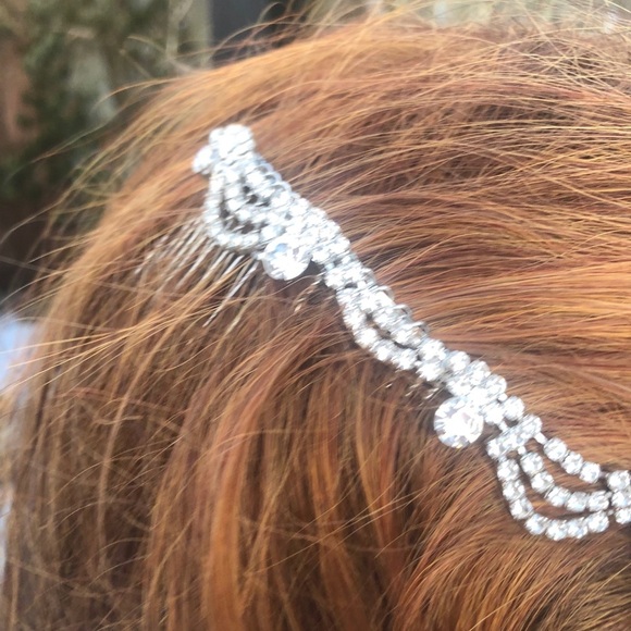 Vintage Rhinestone Swag Hair Combs main image 7
